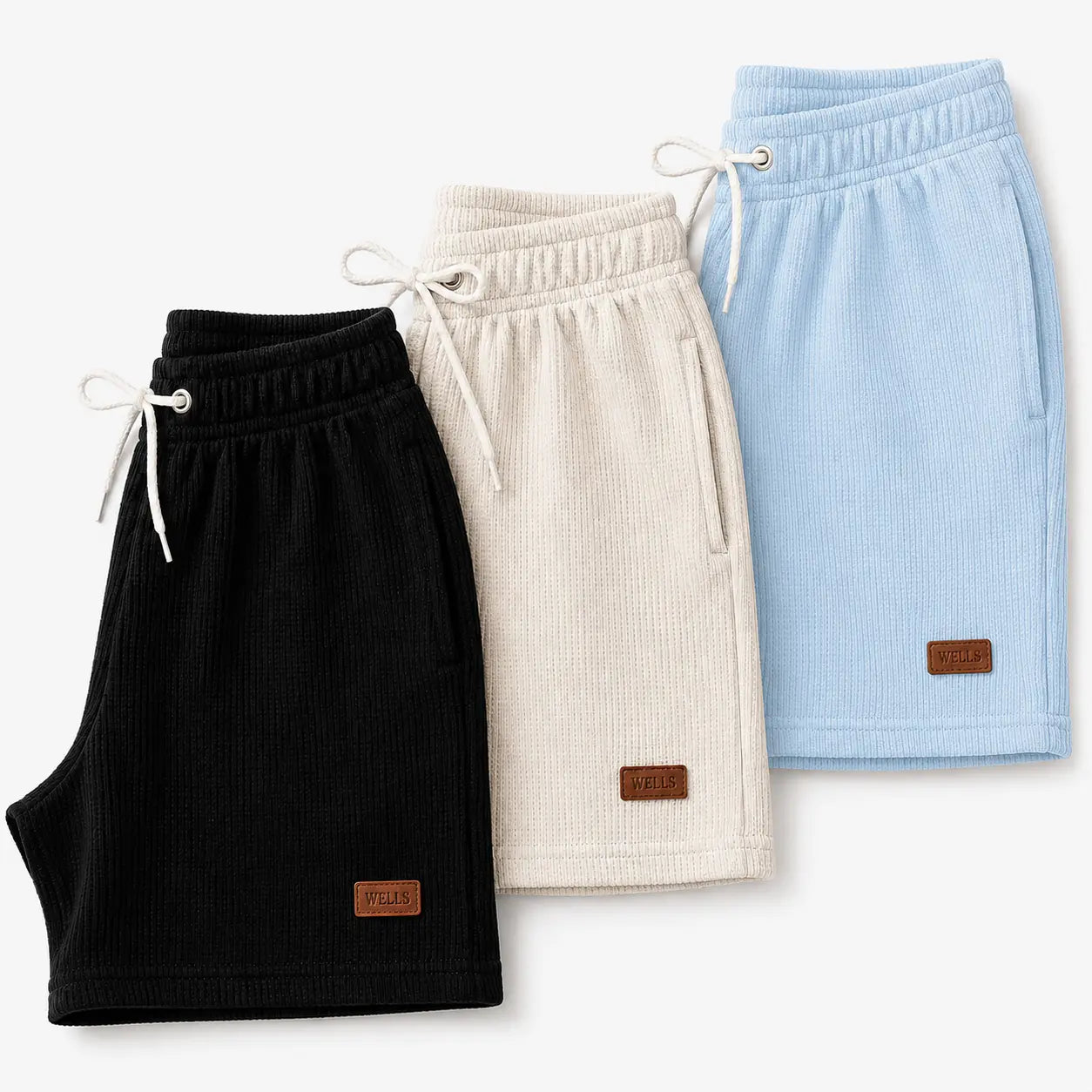 Kit 3 Bermudas Waffle Premium - Lote Limitado